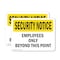 Signmission Employees Only Beyond This Point OSHA Security Notice Sign, Plastic, 10in W x 7in L, 2PK OS-2PACK-SN-P-710-L-11535 - alternate 1
